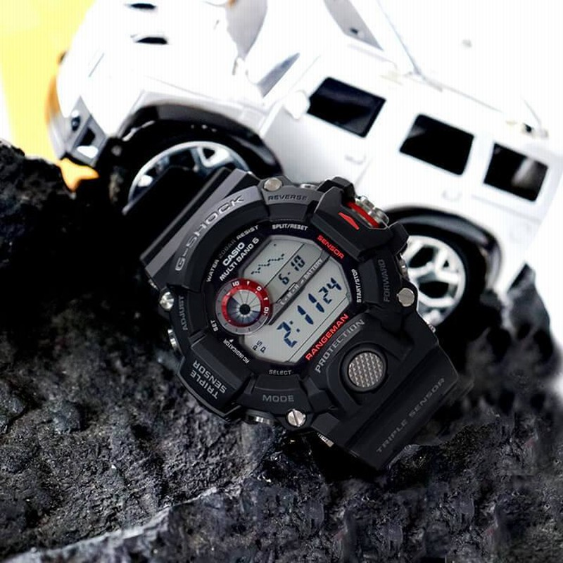 G-SHOCK Gショック カシオ トリプルセンサー RANGEMAN レンジマン 電波 ソーラー メンズ 腕時計 黒 ブラック GW-9400-1  海外モデル | LINEブランドカタログ