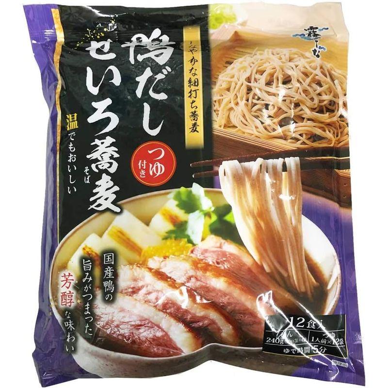 霧しな 鴨だしせいろ蕎麦 つゆ付き 12食入り