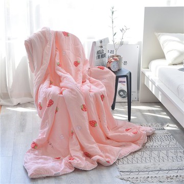 水洗棉空調被夏涼被雙人夏季薄款被子單人兒童春秋夏天夏被可機洗