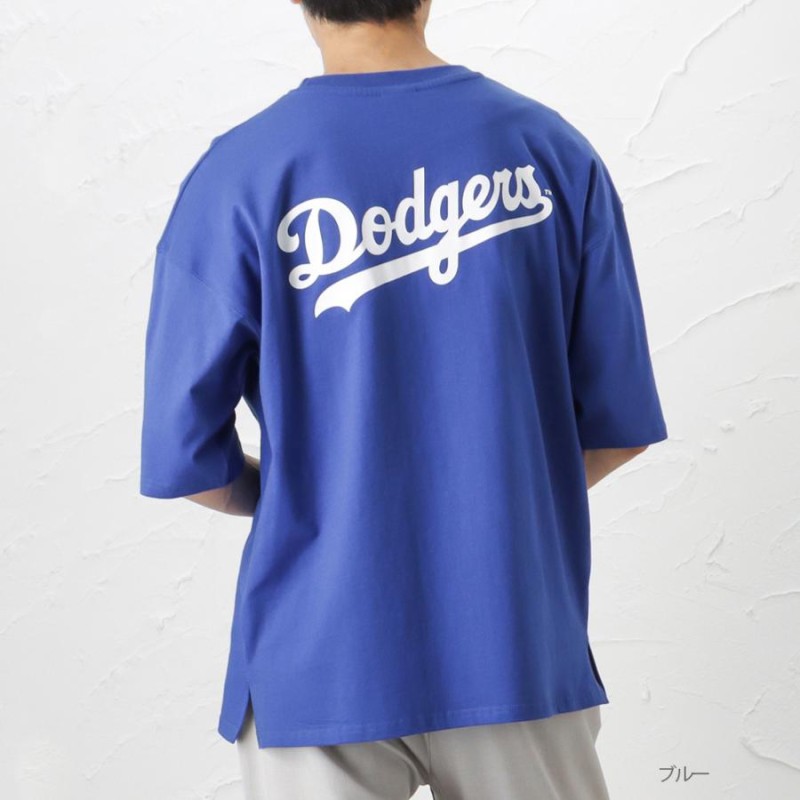 【NEW ERA】MLB チームロゴ Tシャツ ブルー杢 S【NYで購入】