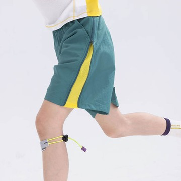 babybody - 輕薄透氣吸濕速乾短褲-可調式拉鍊-藍綠色