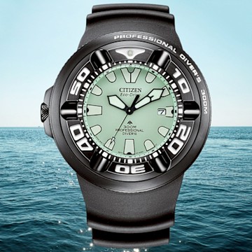 CITIZEN星辰 PROMASTER系列 限量 300米潛水光動能腕錶 雙12 聖誕節 禮物 48.2mm/BJ8055-04X