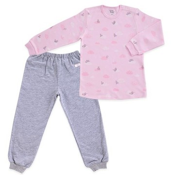 雲朵比得側開套裝(三段天絲棉布)