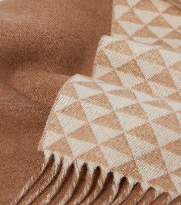 Prada Symbole wool and cashmere scarf