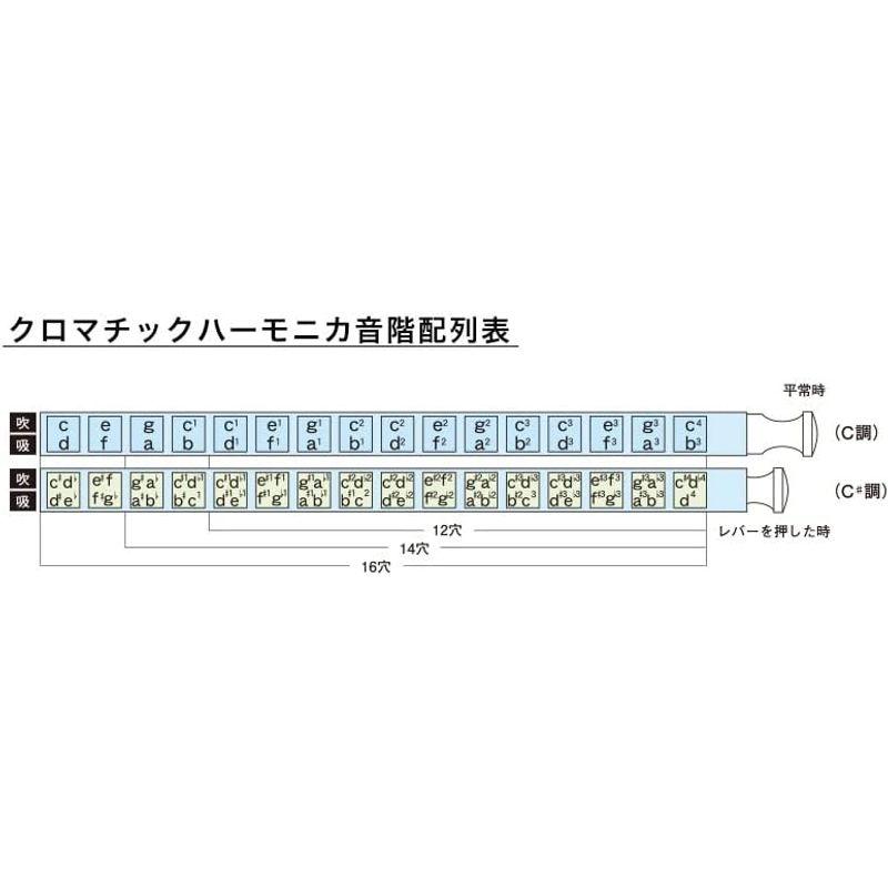 SUZUKI スズキ クロマチックハーモニカ スタンダードモデル SCX-48