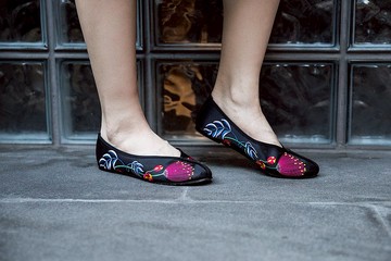 合掌鞋 - 合歡 (黑色)