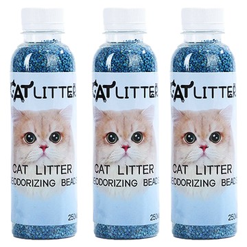 毛皇上 貓砂除臭珠 木屑款 茉莉  3瓶  110g