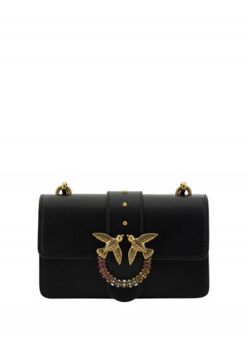 Pinko - Love One Mini Shoulder Bag - Womens - Black