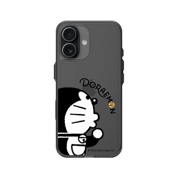 iPhone 17 Clear (相機按鈕) 酷墨灰 - 哆啦A夢 Doraemon - 哆啦A夢黑白款