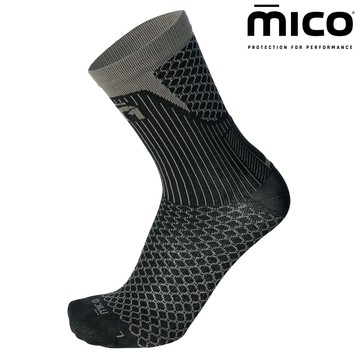 MICO M1 輕量中筒越野跑襪 CA0106 / 170黑灰 (S-XL)