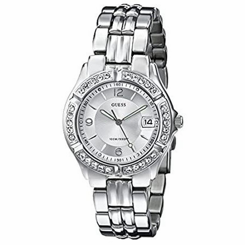 時計 GUESS ゲス Crytsal Stainless Steel Bracelet Watch G75511m