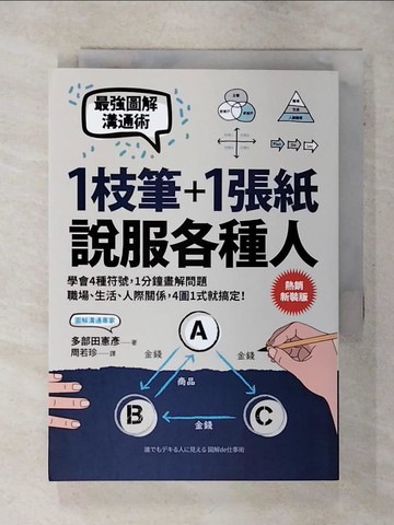 【書寶二手書T7／溝通_AJU】1枝筆＋1張紙，說服各種人：最強圖解溝通術，學會4種符號.._多部田憲彥, 周若珍