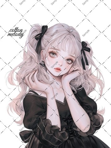 原創貼紙 no.1556 人物貼紙 原創貼紙 人物貼紙 女孩貼紙 原創人物貼紙