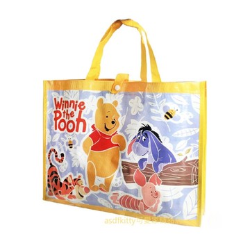 asdfkitty*小熊維尼 超輕量手提袋/購物袋/收納袋/置物袋-日本正版商品