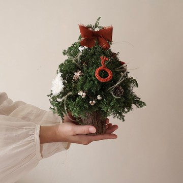 聖誕編織款 焦糖色聖誕樹 聖誕花圈 聖誕禮物 交換禮物 聖誕佈置