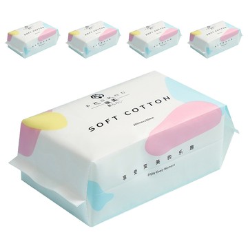 保柔 洗臉巾 100張 5包  珍珠款  1組