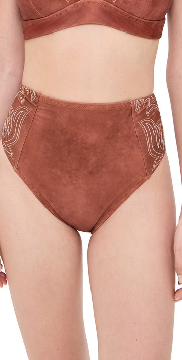 L'AGENCE Vanessa Bolero High Waisted Bottoms Bronze L