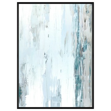 Boluo 菠蘿選畫所 抽象畫 藍色冬季 II 掛畫 40 x 30cm  黑色