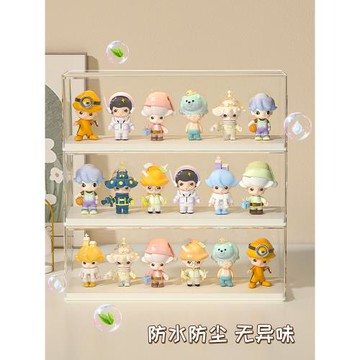 盲盒展示架收納透明亞克力手辦展示盒子小擺件公仔防塵展示柜多層