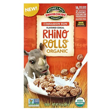 Nature's Path, EnviroKidz，有機調味麥片，Rhino Rolls®，9.5 盎司（269 克）