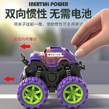 可開發票☆桃園出貨💕&慣性越野車四驅模型車抗耐避震小汽車男孩玩具車回力兒童玩具批發