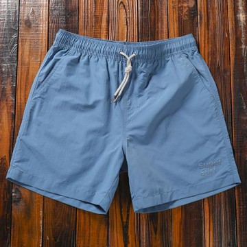 短褲男夏季沙灘褲簡約純色速干運動休閑外穿大褲衩寬松透氣四分褲