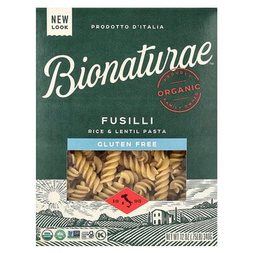 Bionaturae, 無谷蛋白大米和扁豆義大利麵，螺旋面，12 盎司（340 克）