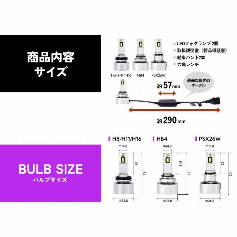 HID屋 H8 H11 H16 LED Vシリーズ フォグランプ ライムイエロー