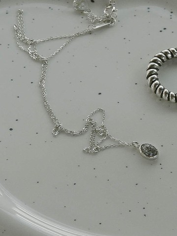Sterling Silver Clear Quartz Necklace (SN200)