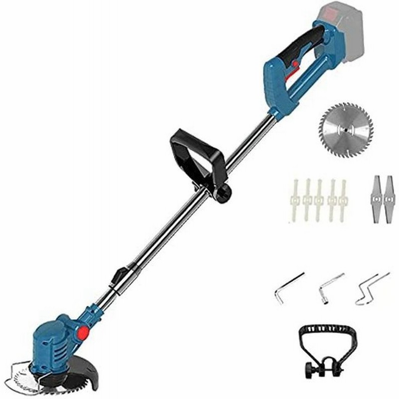 原文 充電式 草刈り機 電動 コードレス 電動草刈り 替刃付き 枝切り 芝生庭 畑 雑草 草 植木 芝刈り機 軽量 安全３種類の替え刃 バッ 通販 Lineポイント最大0 5 Get Lineショッピング