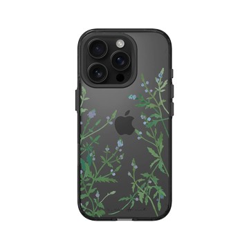 iPhone 16 Pro Clear (相機按鈕) 酷墨灰 - 花花草草 / Flowers & Plants - 鬼月系列-馬鞭草