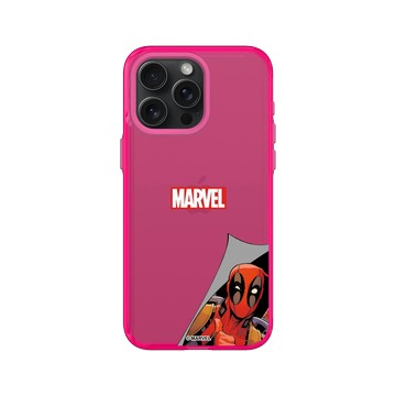 iPhone 15 Pro Max Clear 粉漾桃 - 迪士尼-漫威 Marvel - 死侍-探頭