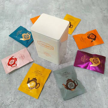 日替 • 香茶 | 立體三角原葉茶包 | 米白罐 | 禮盒