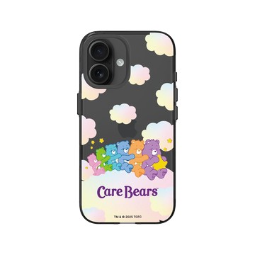 iPhone 16 Clear (相機按鈕) 酷墨灰 - Care Bears - 雲朵綿綿