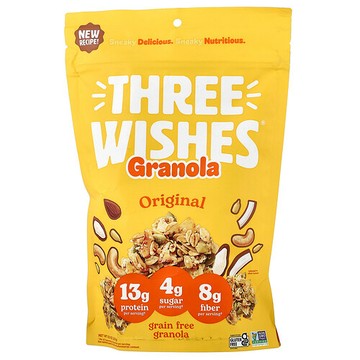 Three Wishes, 無穀物格蘭諾拉麥片，原味，8 盎司（227 克）