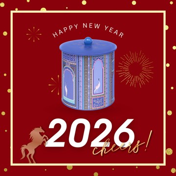 【英國糖果屋】🧨瑞鶴呈祥 x 甜運開年🧨【英國糖果屋】Sara Miller 印度鶴糖果圓筒