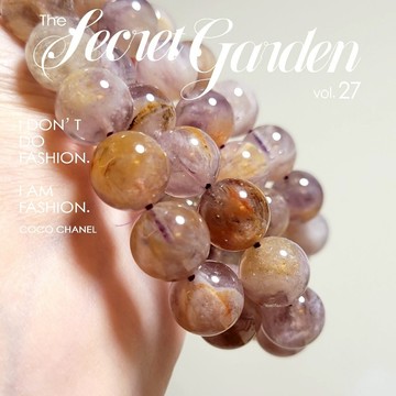 ⭕紫金幽靈⭕紫金幽靈水晶手串 紫黃水晶 純天然無優化 羽毛鈦 羽毛幽靈 紫水晶 紫幽靈 能量水晶 水晶手練 水晶手珠