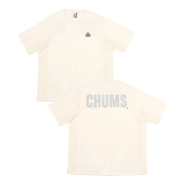 CHUMS 男 Airtrail Stretch CHUMS T-Shirt短袖上衣 極簡白