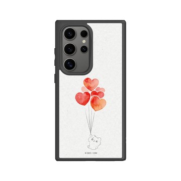 Galaxy S24 Ultra SolidSuit 黑 - 爽爽貓 Song Song Meow by SECOND - 愛心氣球