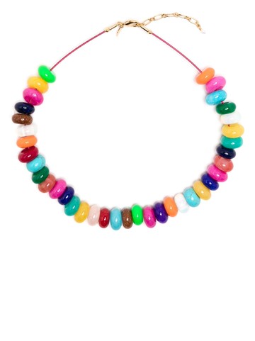 Anni Lu - Disco bead-embellishment necklace - women - Stone - One Size - Multicolour