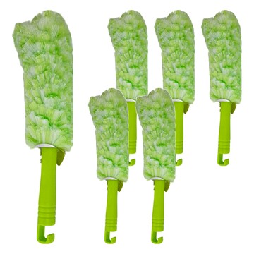 舞水痕 日式風扇刷 26.5cm 靜電除塵刷 Set 6個  綠色  1支