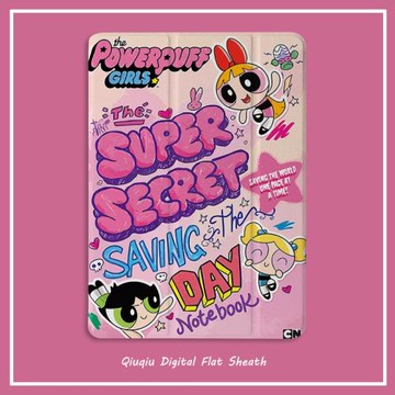 飛天小女警2021新款pro11保護套帶筆槽平板10.2/10.5寸氣囊殼18/19ipad air4/3/2/1三折式5/6蘋果9.7迷你654