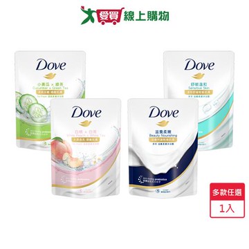 多芬滋養/清爽柔膚沐浴露補充包580g(滋養柔嫩/舒敏溫和/清爽水嫩/桃悅水透)【愛買】