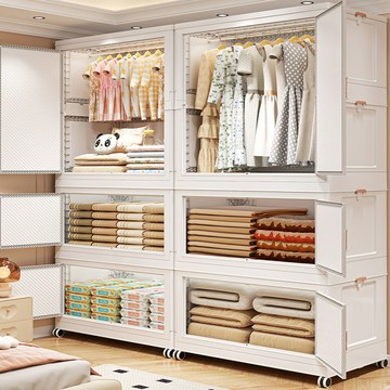 免運 居家收納 衣櫃 折疊衣櫃 免安裝衣櫃 收納櫃 衣服收納箱 衣柜家用臥室秒安裝折疊 簡易衣柜 出租房用結實耐用 成人兒童衣柜 特惠/開立發票 工廠直銷 特價 s126