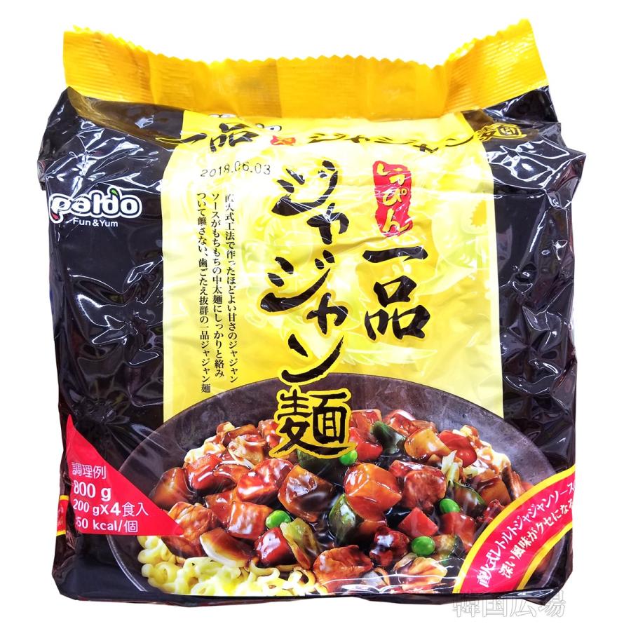 パルド 一品チャジャン麺 200g マルチパック (4個入)   韓国食品 韓国ラーメン