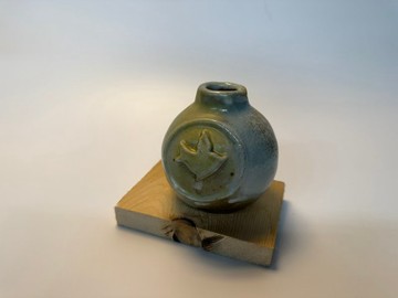 柴燒飛鳥花器