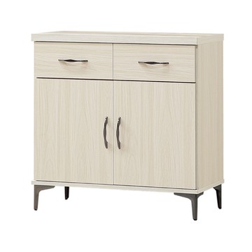 文創集 瑞秋2.7尺二門二抽低餐櫃-82x40x84cm免組