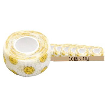 彈力護指繃帶 Y694 笑臉 10個  460 x 2.5cm  1組