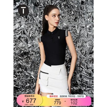 T/歐巡賽高爾夫女裝無袖T恤夏季新品干爽透氣短袖T恤時尚POLO衫