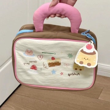 免運🔮新款可愛手提化妝包少女外出便攜大容量旅行洗漱收納防水收納包 洗漱包 大容量化妝包 化妝袋 分層化妝包